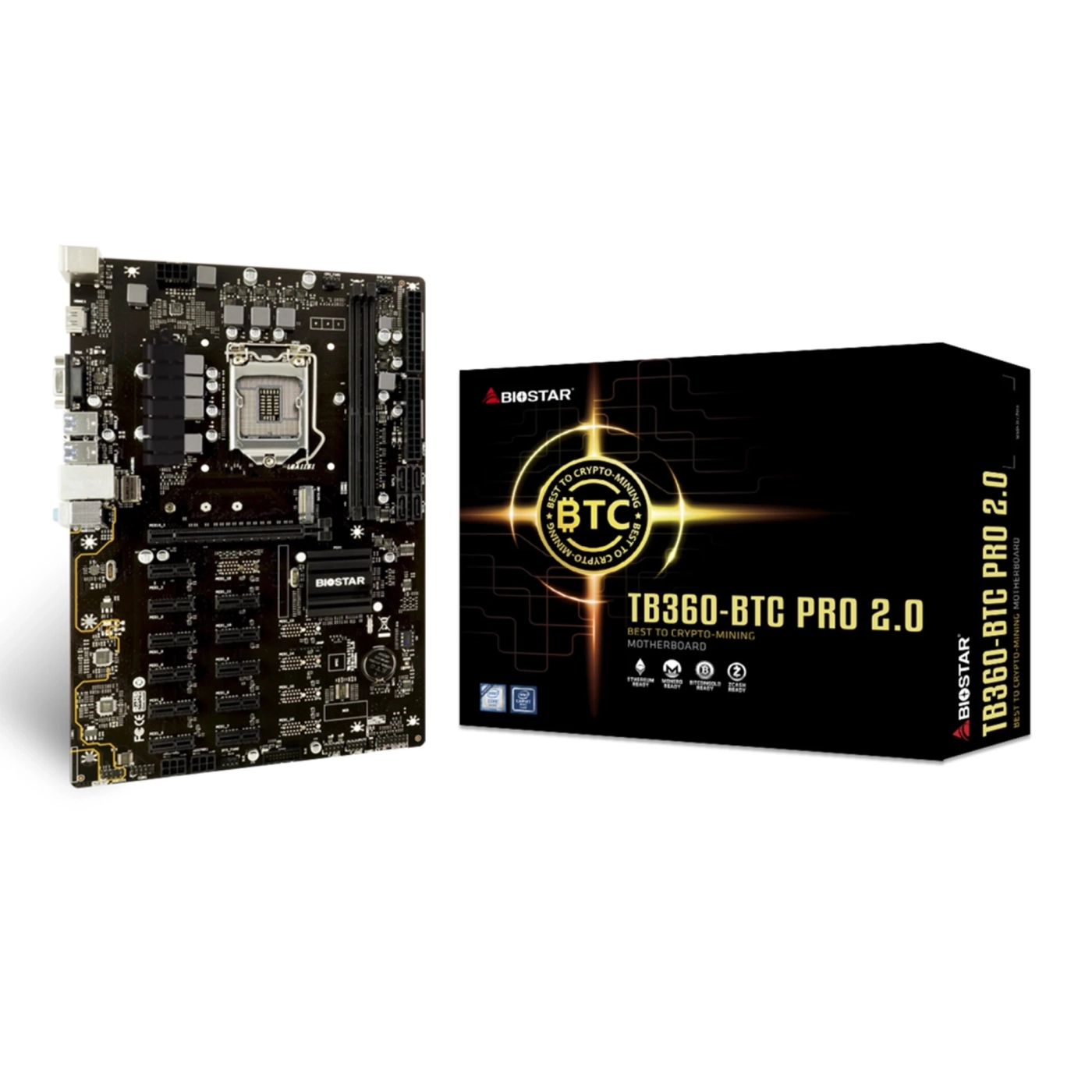 Купить Уценка Материнская плата Biostar TB360-BTC PRO 2.0 (IB36FAHS-02_60003B20301920) - фото 1