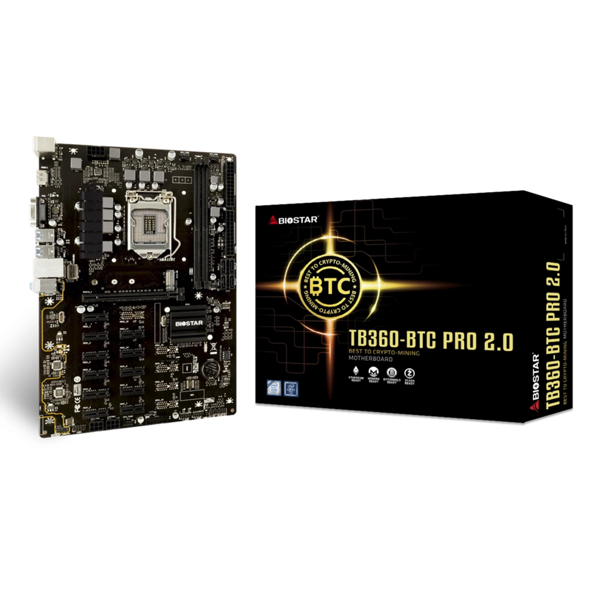 Купить Уценка Материнская плата Biostar TB360-BTC PRO 2.0 (IB36FAHS-02_60003B20301920) - фото 1