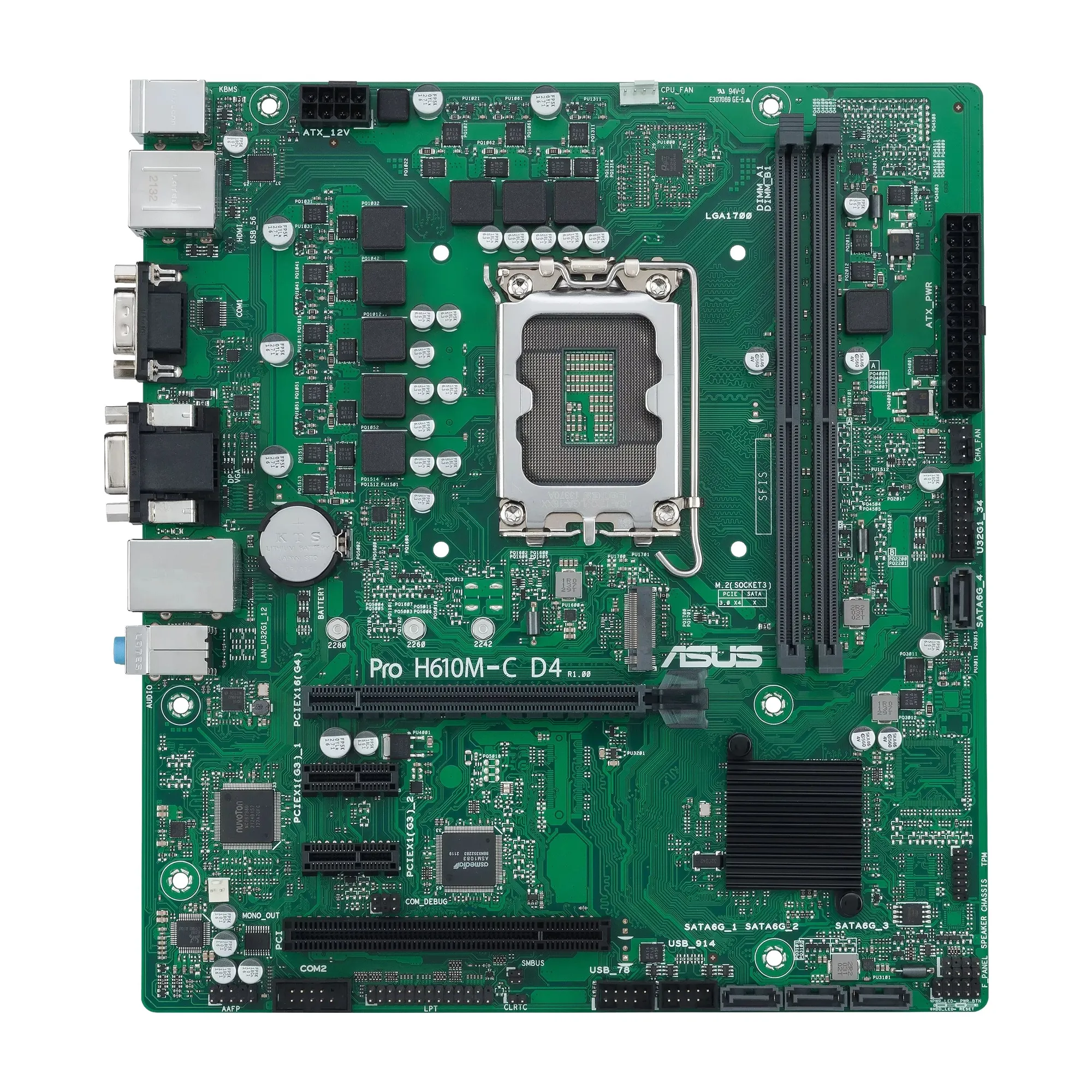 Купити Материнська плата ASUS PRO H610M-C D4-CSM - фото 1