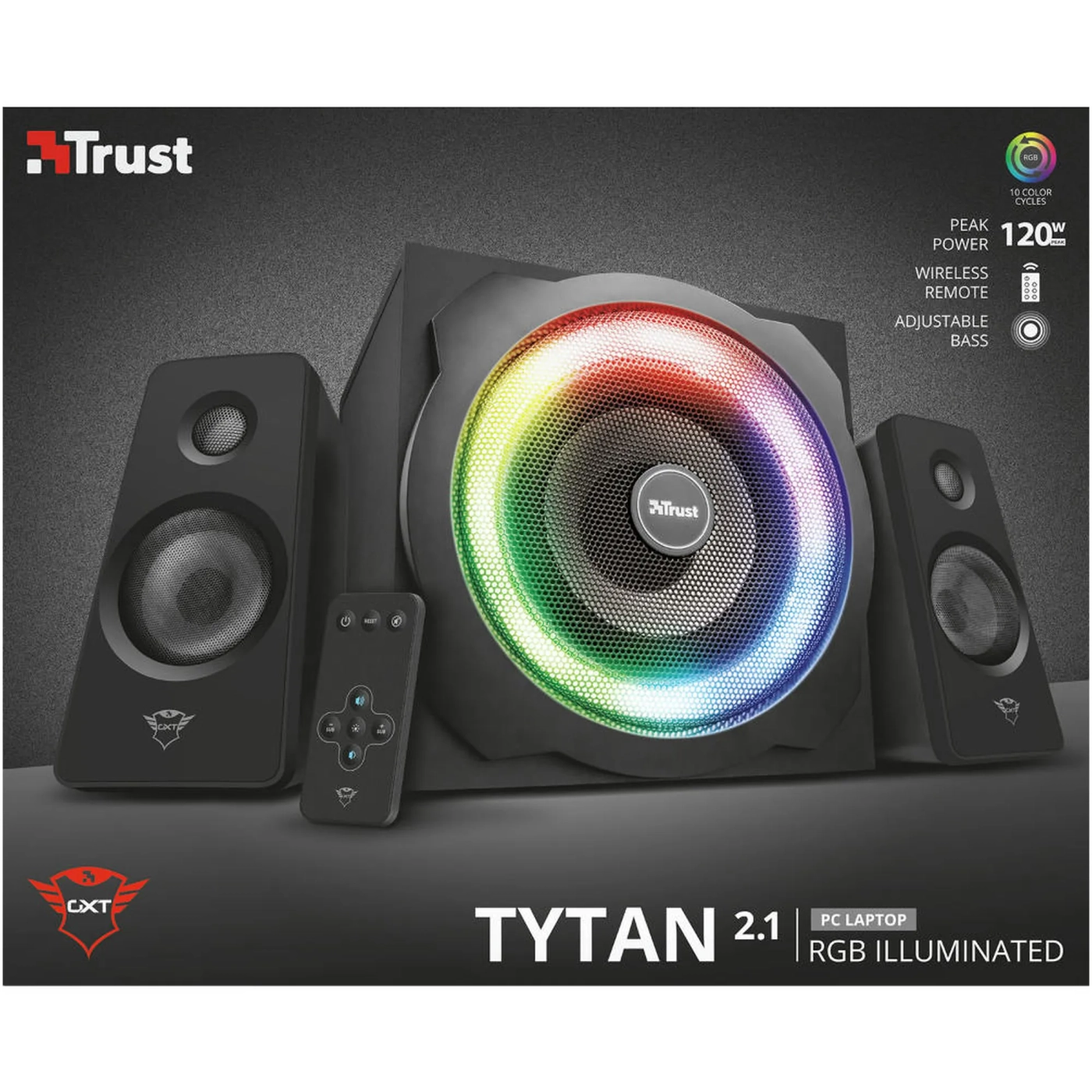 Купити Акустична система Trust GXT 629 Tytan RGB 2.1 Speaker Set (22944_TRUST) - фото 8
