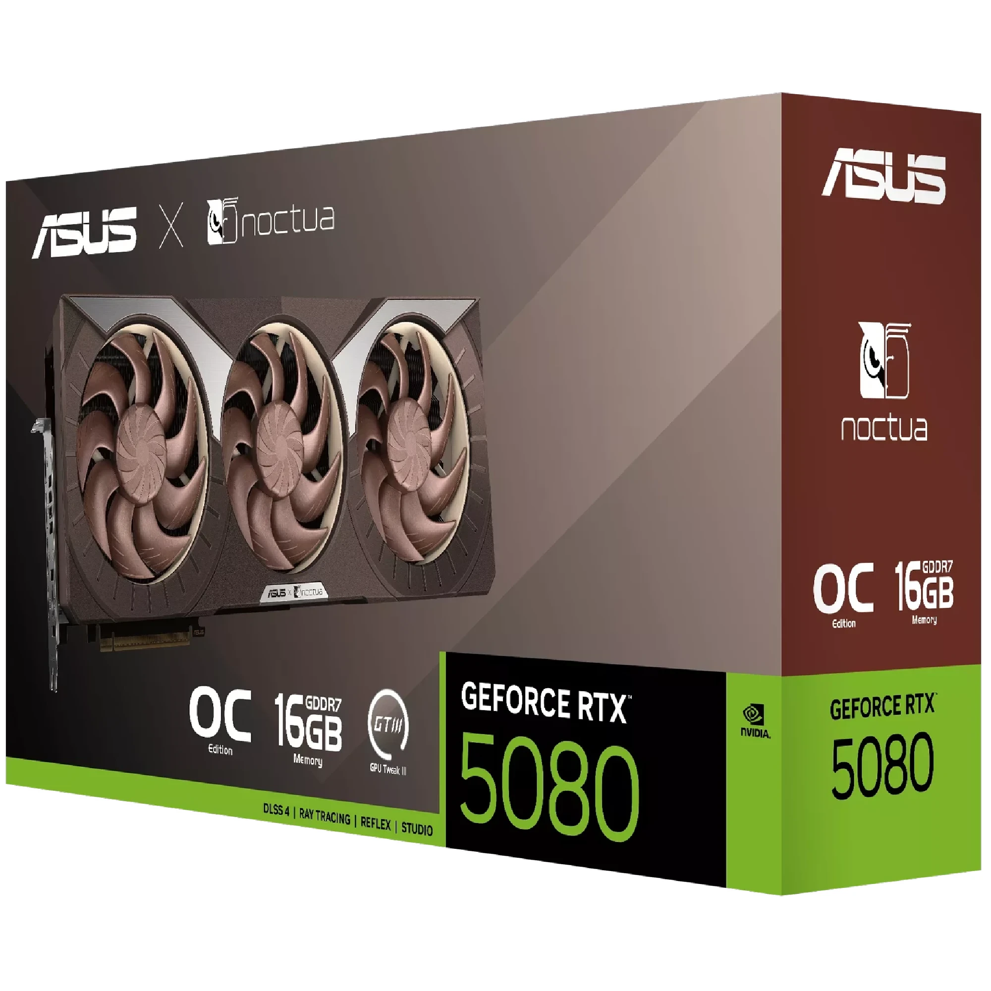 Купить Видеокарта ASUS Nvidia GeForce RTX 5080 NOCTUA OC 16G (RTX5080-O16G-NOCTUA) - фото 10