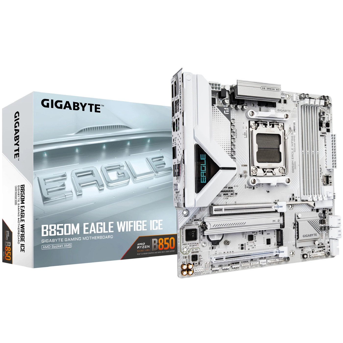 Купить Материнcкая плата Gigabyte B850M EAGLE WIFI6E ICE - фото 4