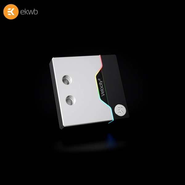 Купить Водоблок EKWB EK-Quantum Velocity D-RGB - 1700 Nickel + Satin Titanium - фото 2