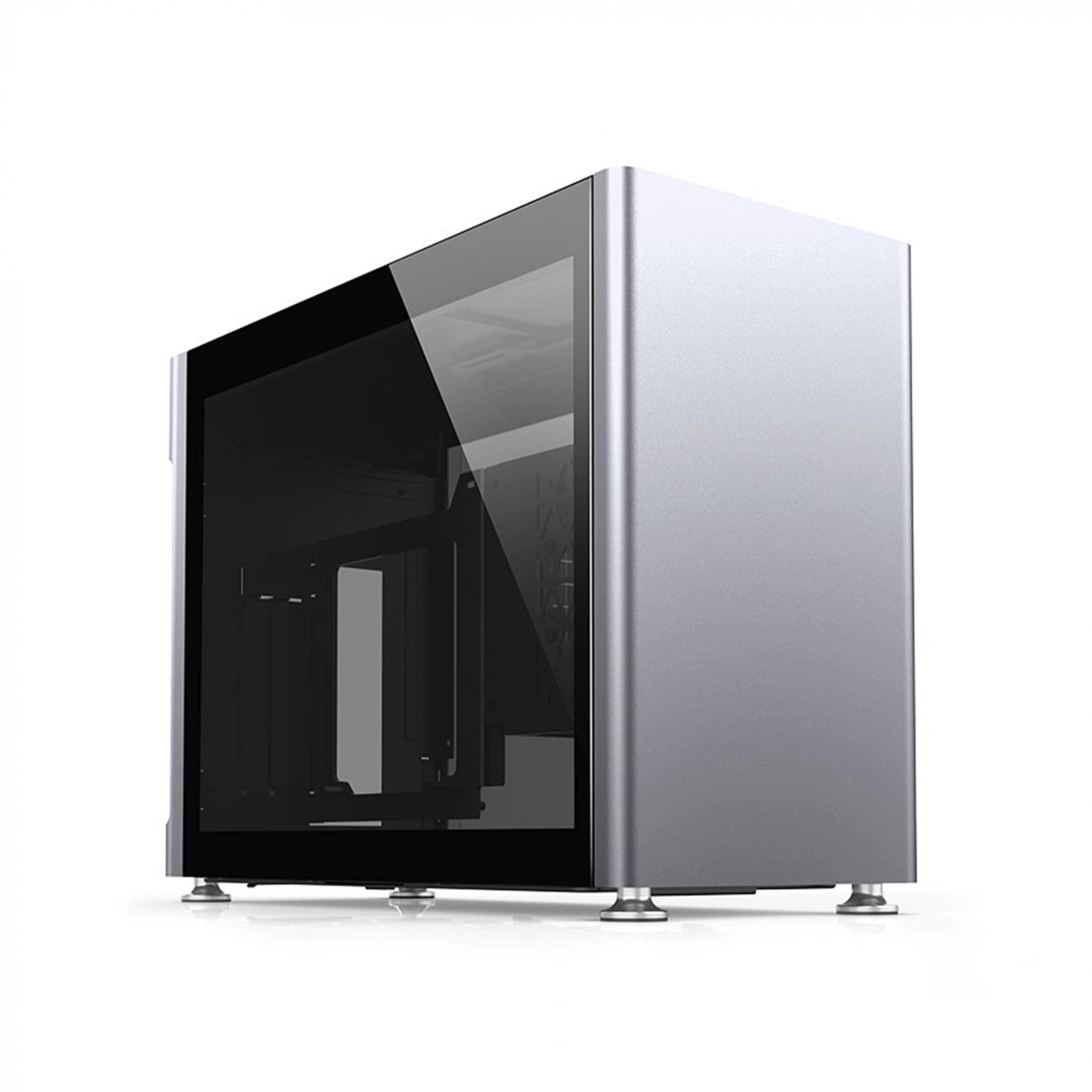 Купить Корпус QUBE i100 Pro Tempered glass Silver (i100-G_Silver) - фото 1