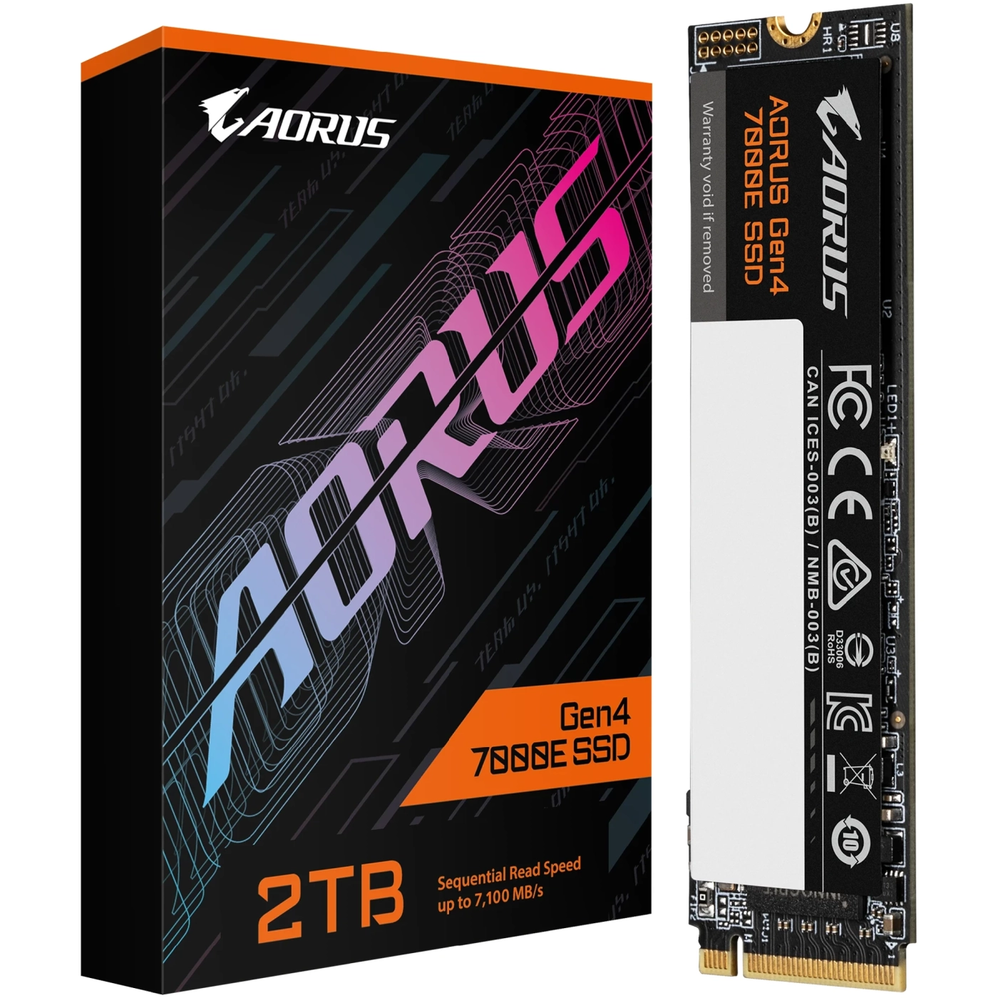 Купить SSD диск GIGABYTE AORUS Gen4 7000E 2TB M.2 (AG470E2TB) - фото 4