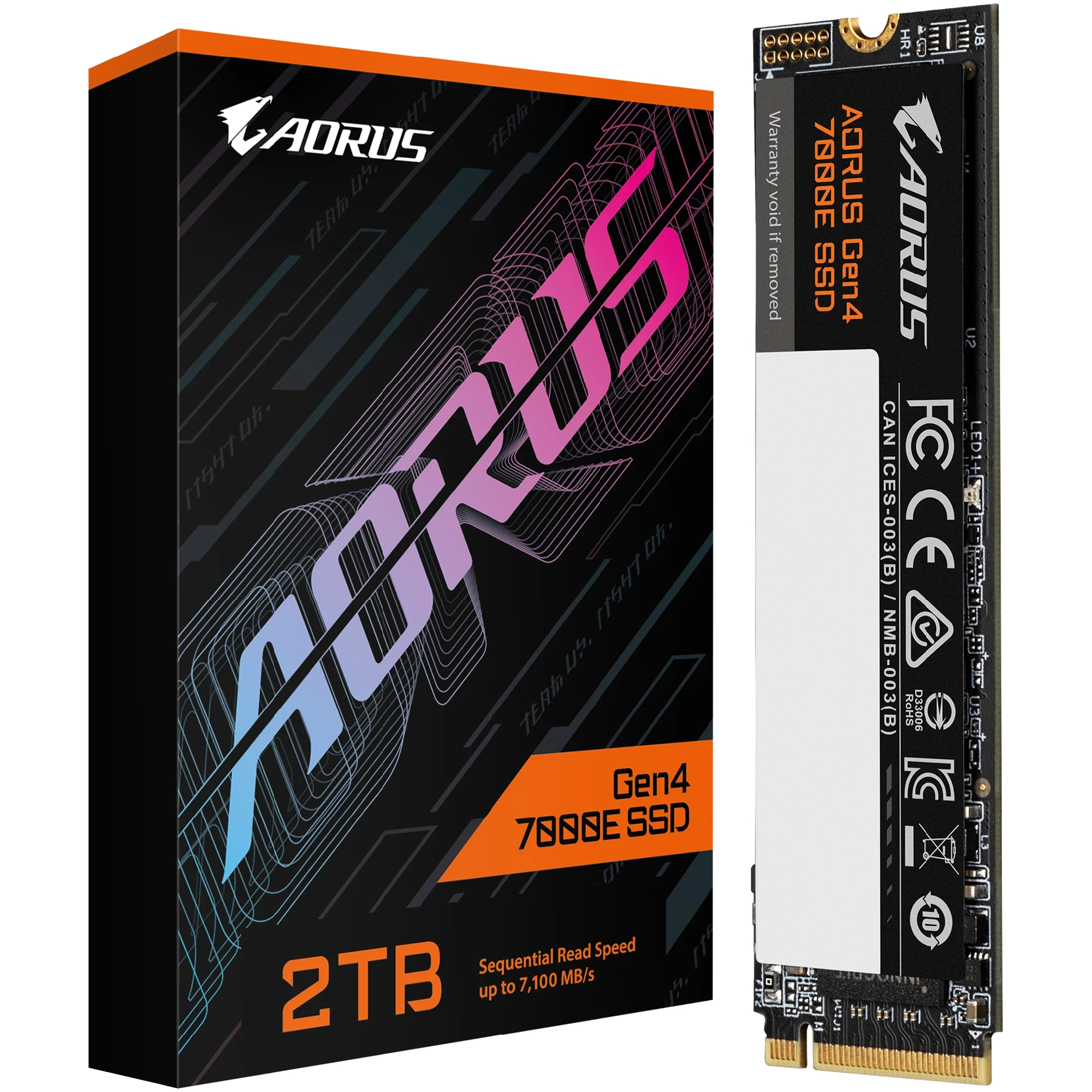 Купить SSD диск GIGABYTE AORUS Gen4 7000E 2TB M.2 (AG470E2TB) - фото 4