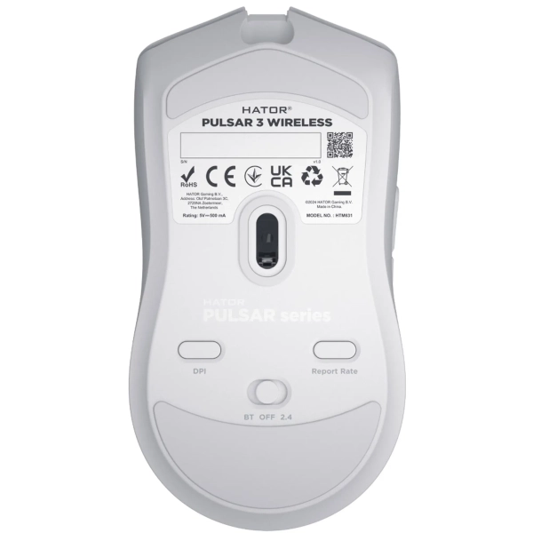 Купити Миша HATOR Pulsar 3 wireless White (HTM631) - фото 5