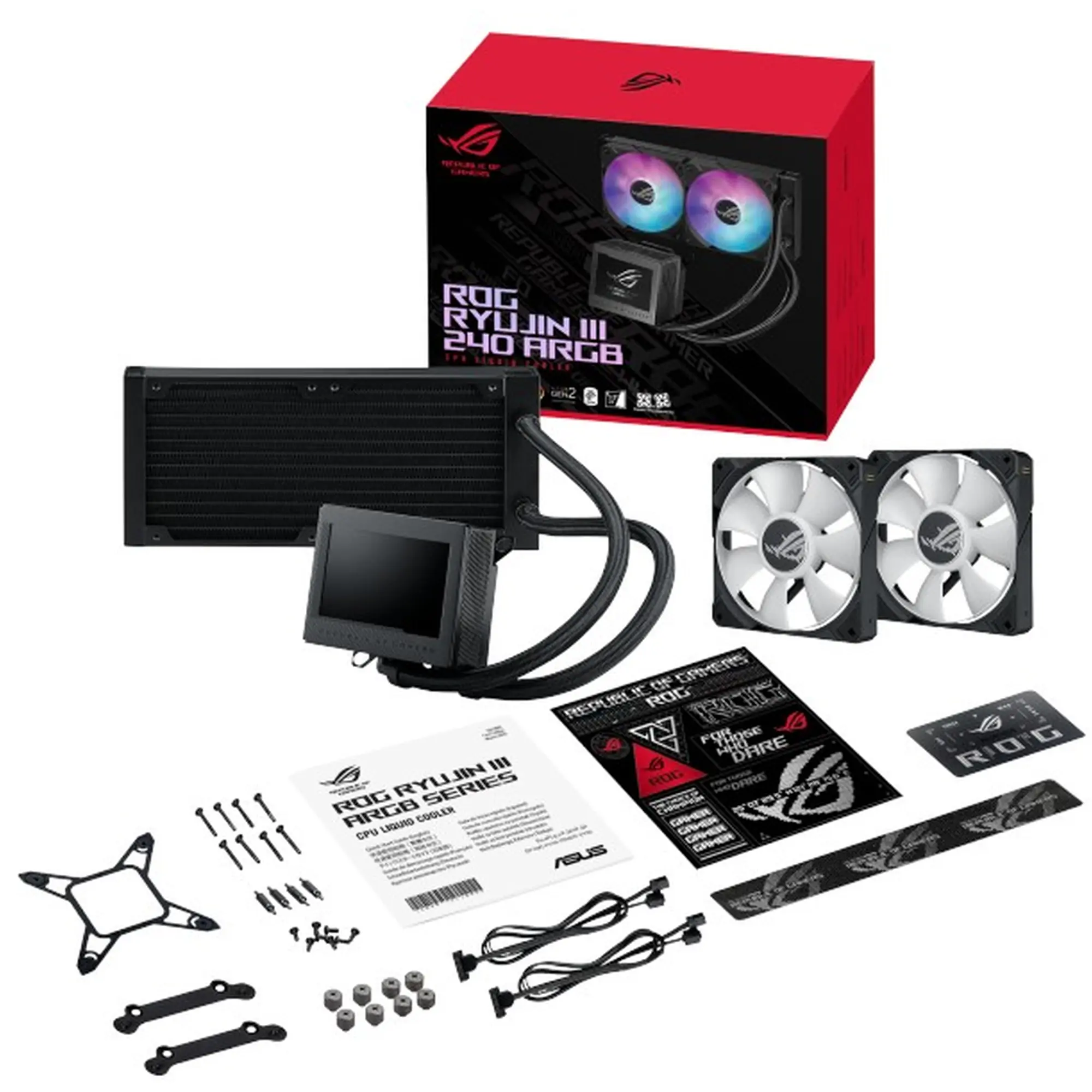 Купити Система водяного охолодження Asus ROG Ryujin III 240 ARGB Black (90RC00K1-M0UAY0) - фото 8