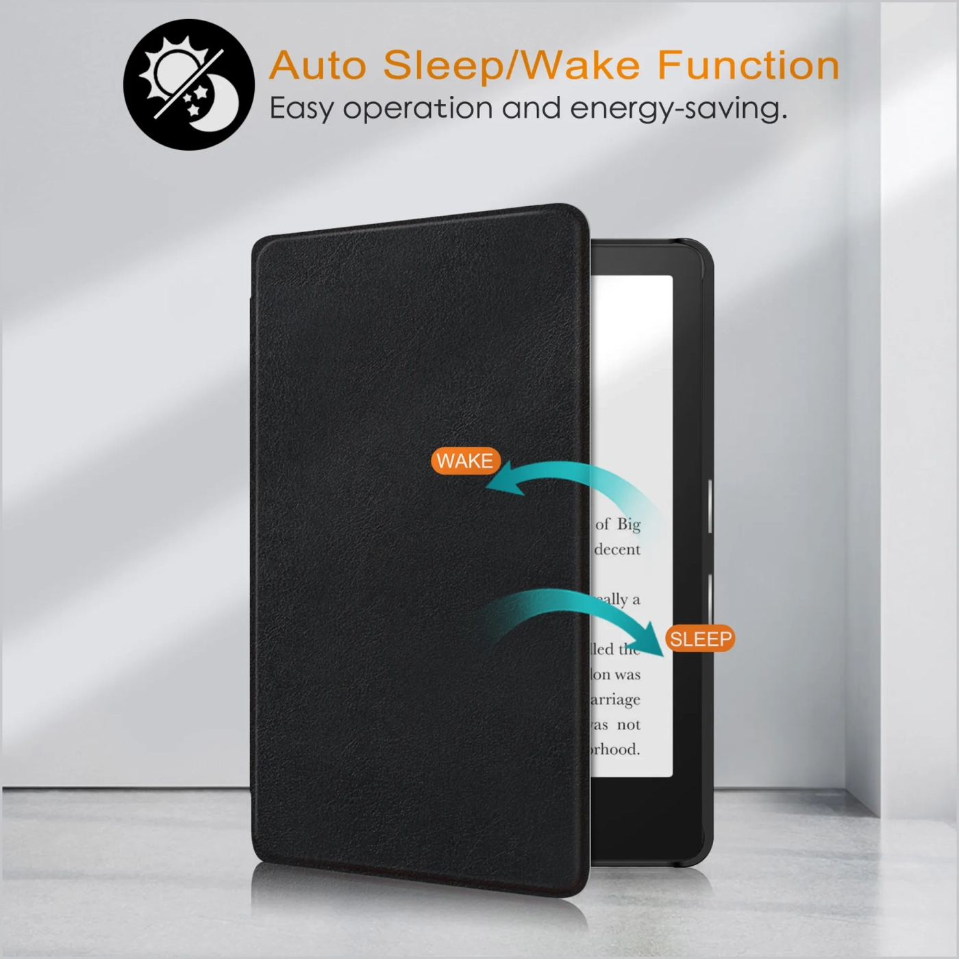 Купить Обложка Armorstandart Leather Case для Amazon Kindle Paperwhite 11th Gen 2021 Black (ARM60749) - фото 6