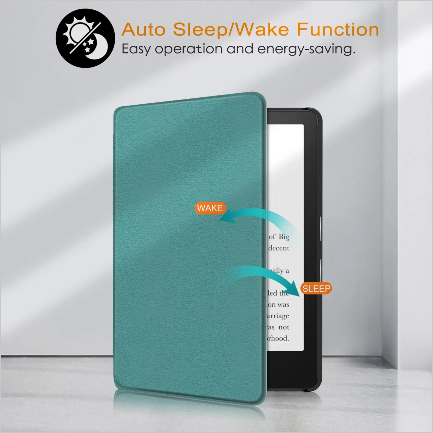 Купить Обложка Armorstandart Leather Case для Amazon Kindle Paperwhite 11th Gen 2021 Green (ARM60752) - фото 6