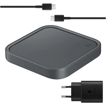 Купить Беспроводное зарядное устройство Samsung EP-P2400 15W (с СЗУ) Dark Grey (EP-P2400TBEGEU) - фото 1