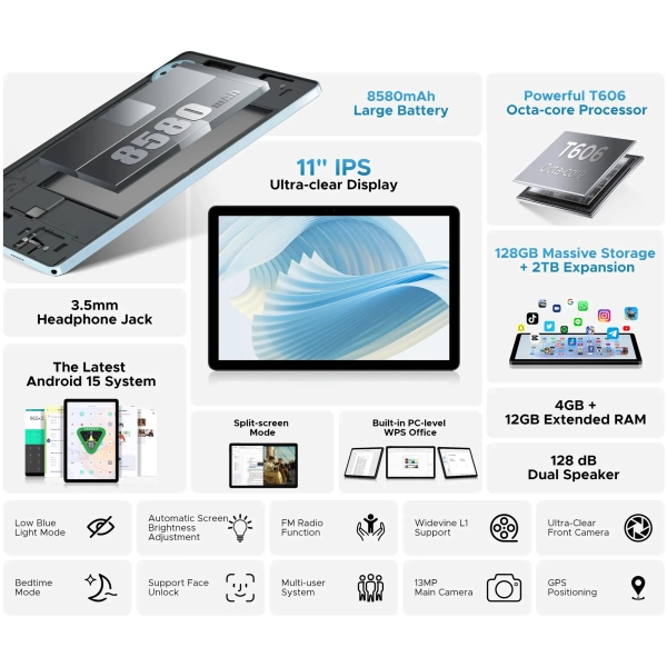 Купить Планшет Doogee U11 4/128GB Obsidian Black (U11_BK) - фото 12