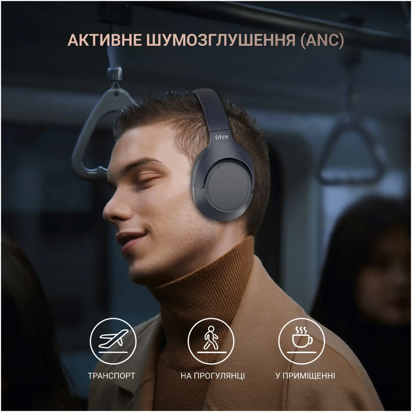 Купити Наушники Fifine X3 Wireless Black (X3_Fifine) - фото 2