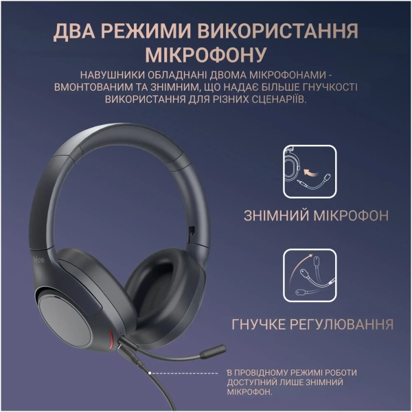 Купити Наушники Fifine X3 Wireless Black (X3_Fifine) - фото 3
