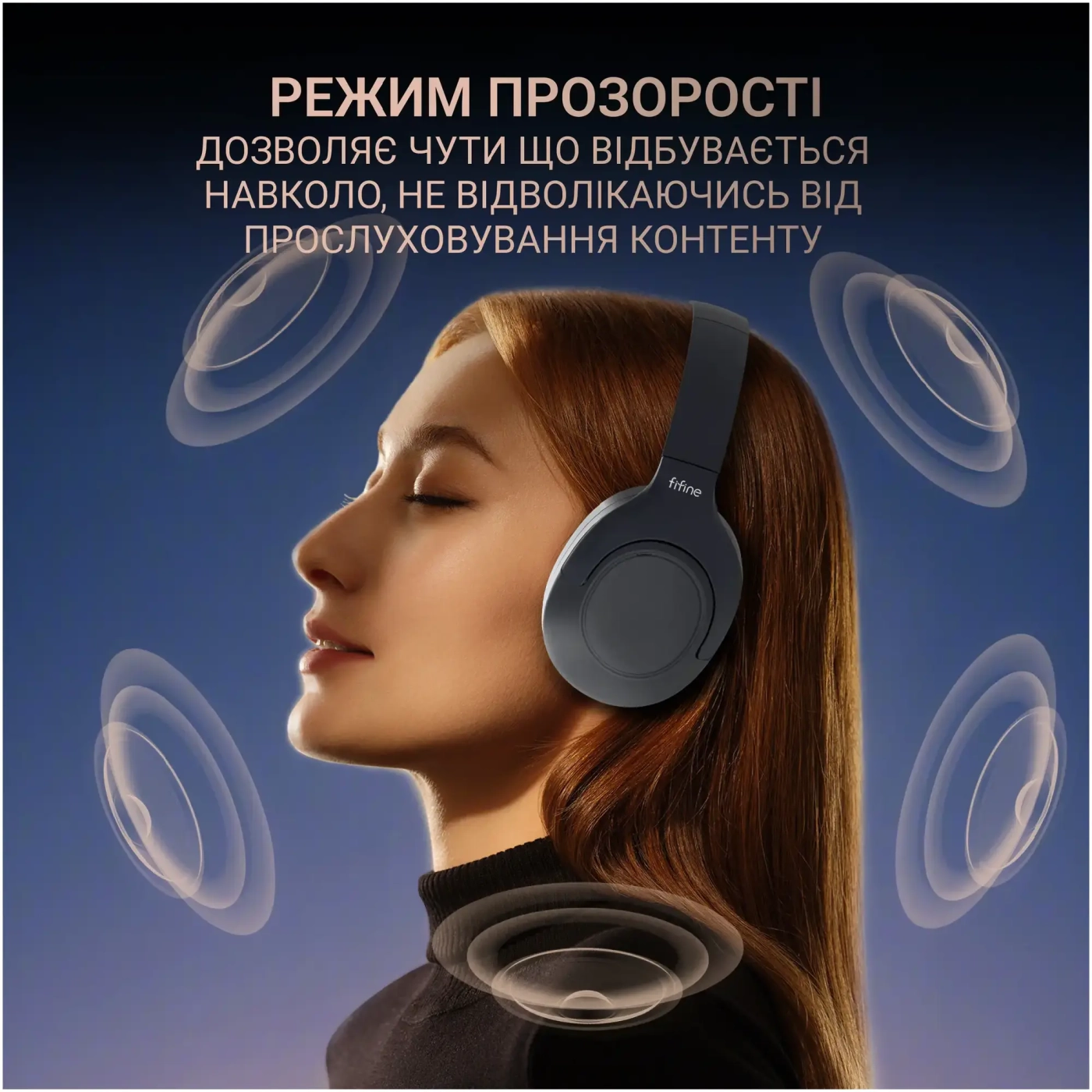 Купити Наушники Fifine X3 Wireless Black (X3_Fifine) - фото 9
