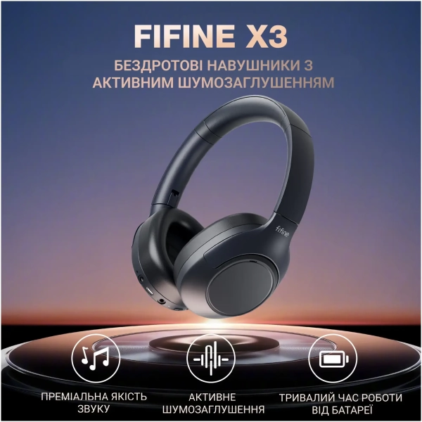 Купити Наушники Fifine X3 Wireless Black (X3_Fifine) - фото 10