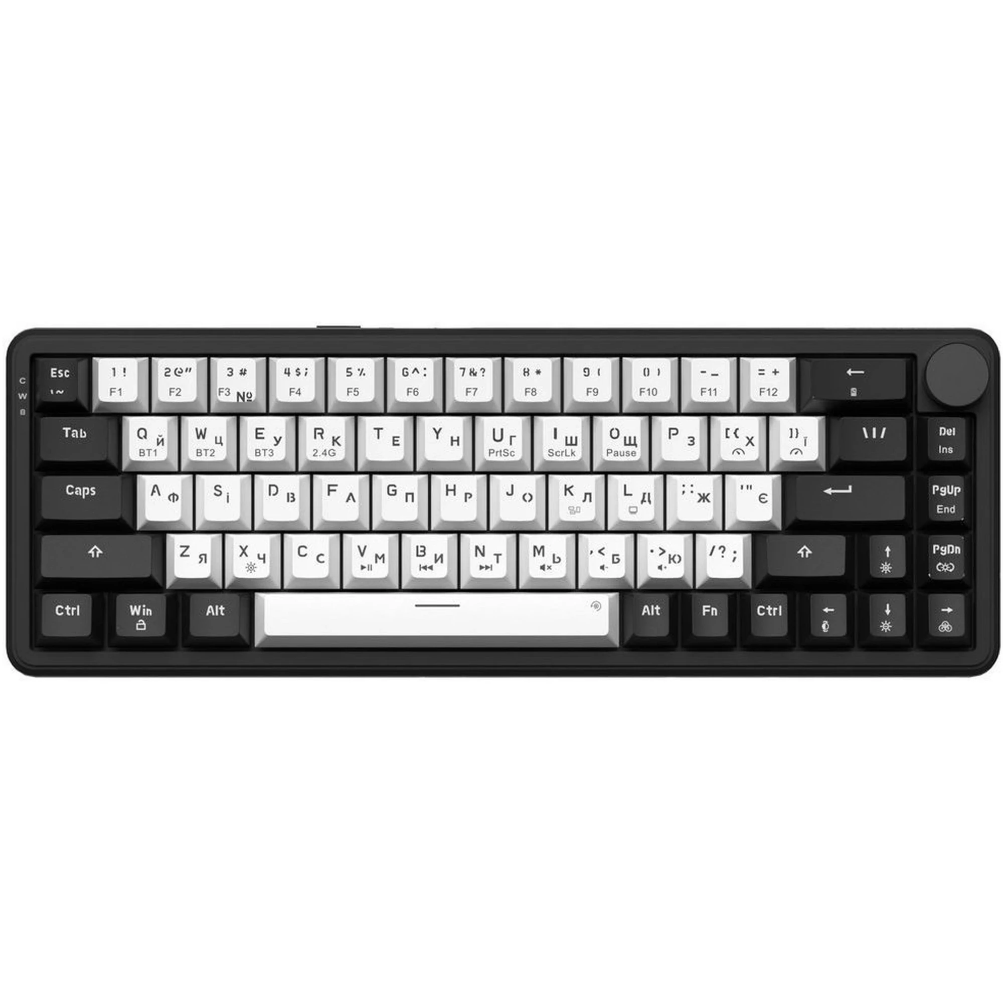 Купити Клавіатура GamePro Asgard Valhalla QLAB Orange Switch RGB Wireless/Bluetooth/USB-C (MK210B Pro) - фото 1