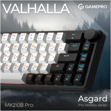 Купити Клавіатура GamePro Asgard Valhalla QLAB Orange Switch RGB Wireless/Bluetooth/USB-C (MK210B Pro) - фото 4