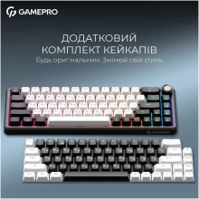 Купити Клавіатура GamePro Asgard Valhalla QLAB Orange Switch RGB Wireless/Bluetooth/USB-C (MK210B Pro) - фото 9