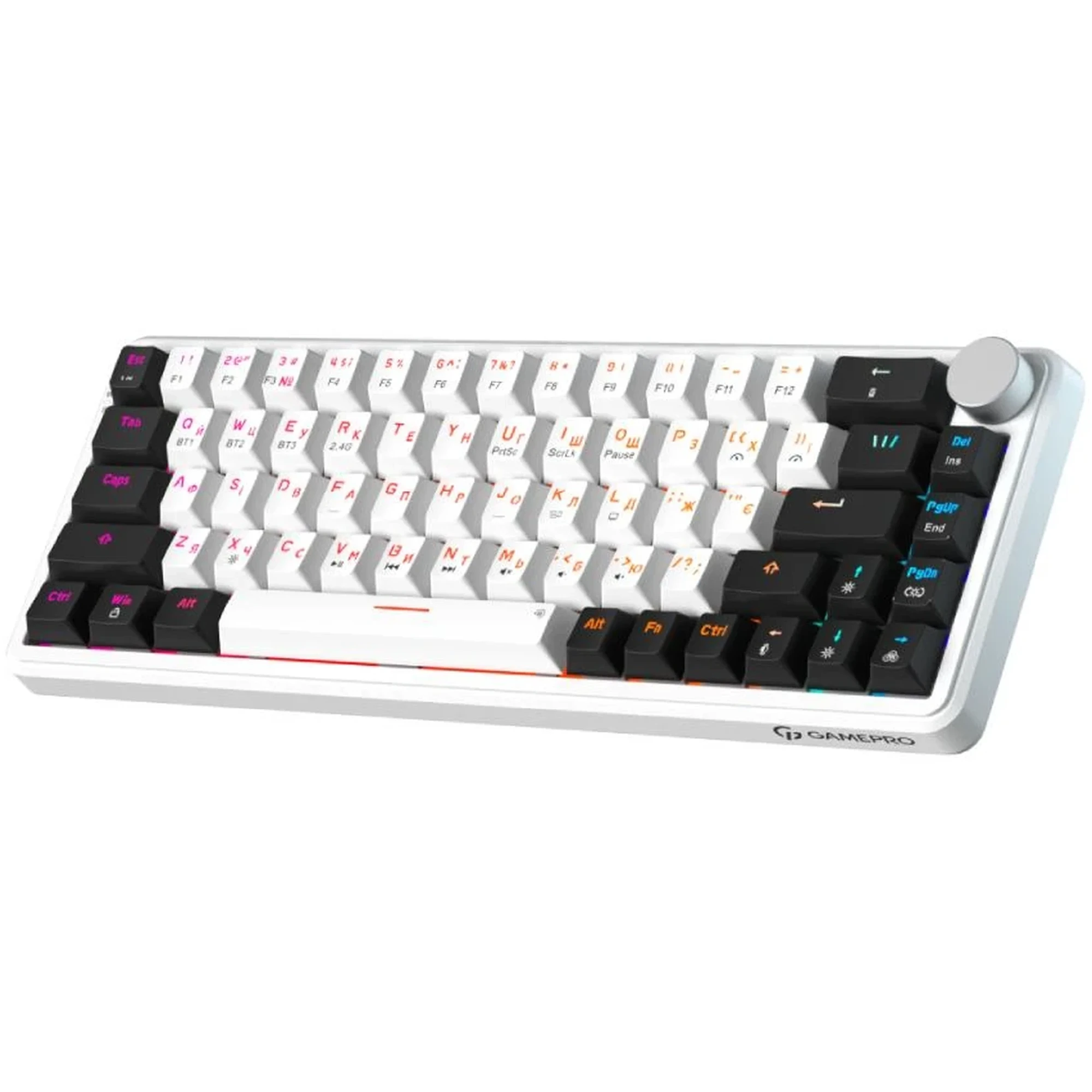 Купить Клавиатура GamePro Asgard Valhalla QLAB Orange Switch RGB Wireless/Bluetooth/USB-C (MK210W Pro) - фото 3