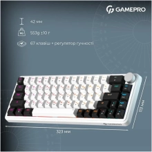 Купить Клавиатура GamePro Asgard Valhalla QLAB Orange Switch RGB Wireless/Bluetooth/USB-C (MK210W Pro) - фото 6