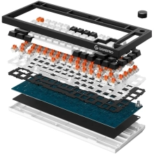 Купить Клавиатура GamePro Asgard Valhalla QLAB Orange Switch RGB Wireless/Bluetooth/USB-C (MK160B Pro) - фото 4