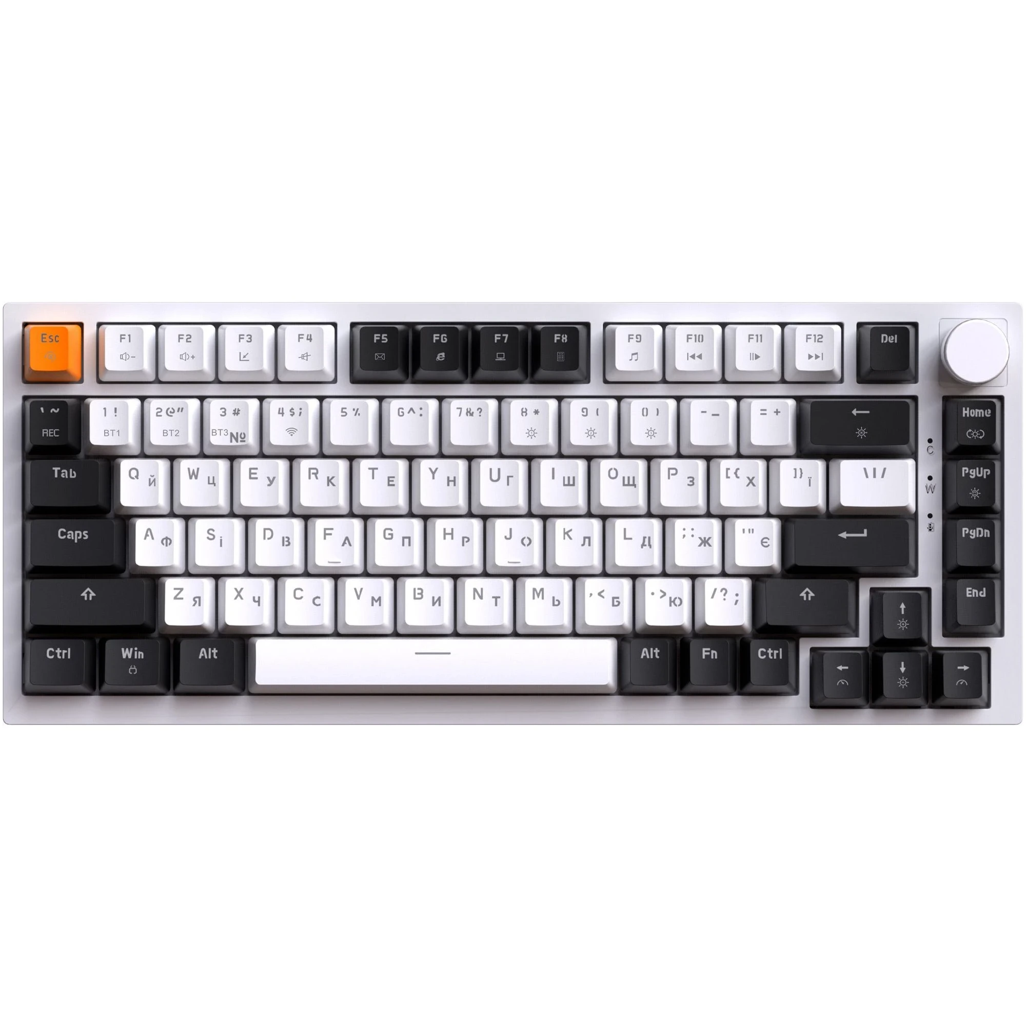 Купить Клавиатура GamePro Asgard Valhalla QLAB Orange Switch RGB Wireless/Bluetooth/USB-C (MK160W Pro) - фото 2