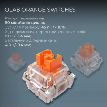Купить Клавиатура GamePro Asgard Valhalla QLAB Orange Switch RGB Wireless/Bluetooth/USB-C (MK160W Pro) - фото 7