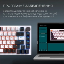 Купить Клавиатура GamePro Asgard Valhalla QLAB Orange Switch RGB Wireless/Bluetooth/USB-C (MK160W Pro) - фото 8