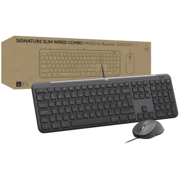 Купить Комплект клавиатура и мышь Logitech Signature Slim MK620 for Business UA Graphite (920-013349) - фото 1