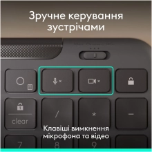 Купити Комплект клавіатура та мишка Logitech Signature Slim MK620 for Business UA Graphite (920-013349) - фото 2
