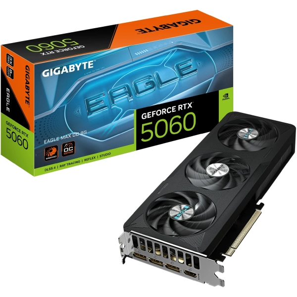 Купити Відеокарта GIGABYTE Nvidia GeForce RTX 5060 EAGLE MAX OC 8G (GV-N5060EAGLEMAX OC-8GD) - фото 9