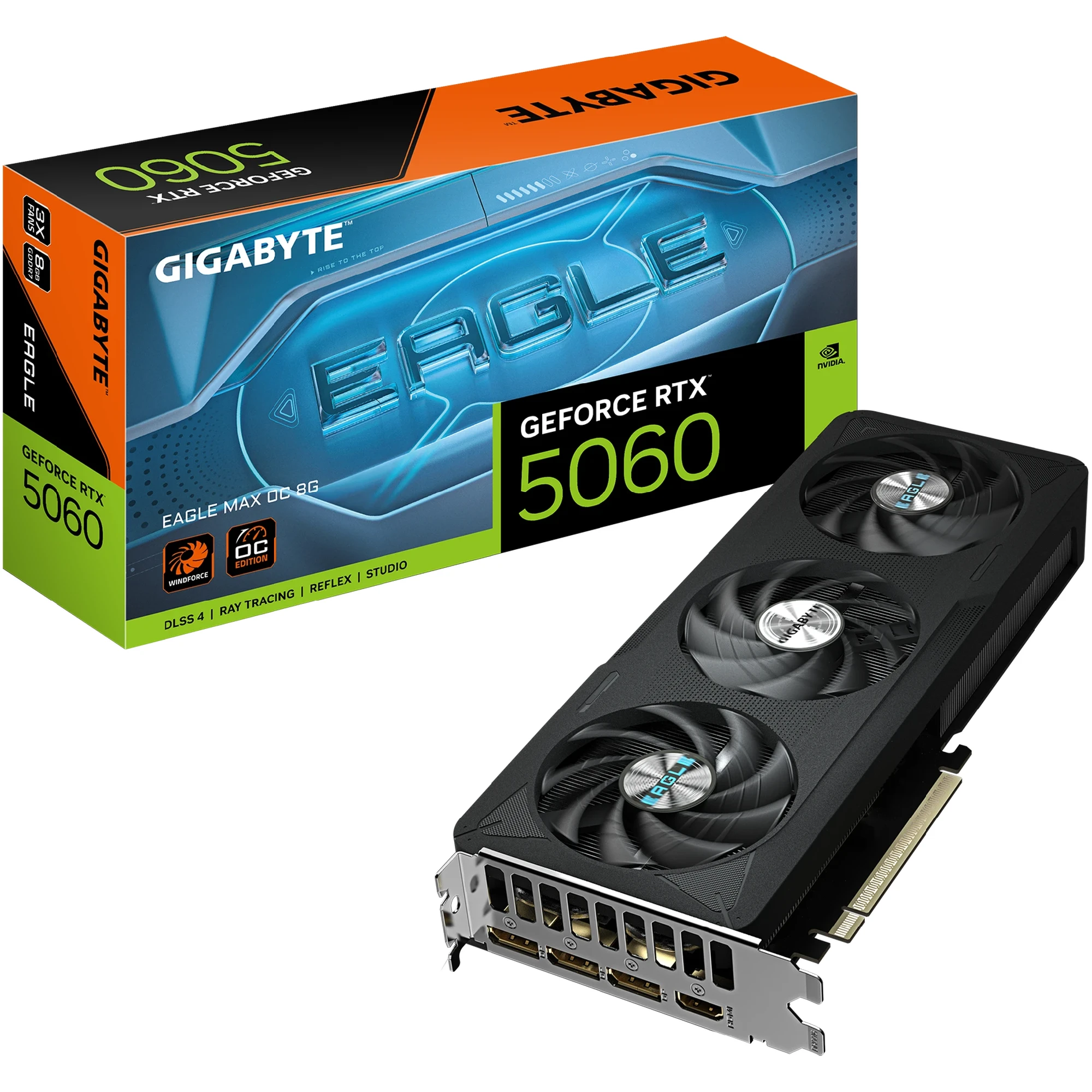 Купити Відеокарта GIGABYTE Nvidia GeForce RTX 5060 EAGLE MAX OC 8G (GV-N5060EAGLEMAX OC-8GD) - фото 9