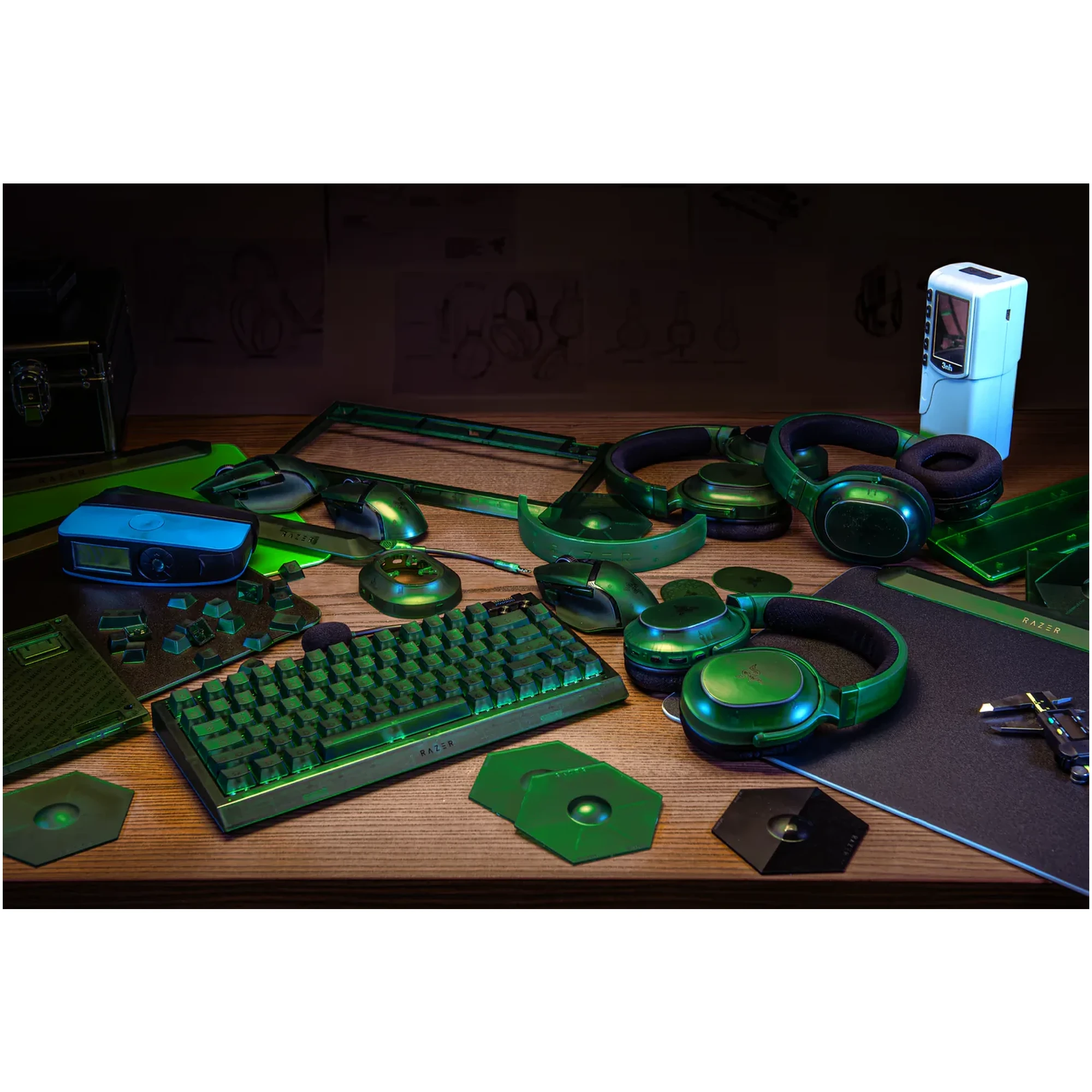 Купити Клавіатура Razer BlackWidow V4 75% Phantom Green (RZ03-05003300-R3M1) - фото 8