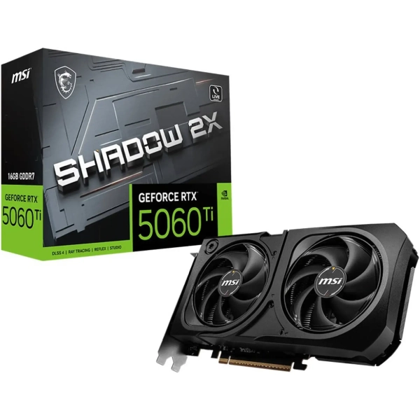 Купити Відеокарта MSI Nvidia GeForce RTX 5060 Ti SHADOW 2X PLUS 16GB (G506T-16S2P) - фото 5
