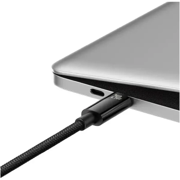 Купити Кабель Baseus Tungsten Gold Fast Charging Data Cable Type-C to Type-C 240W 1m Black (CAWJ040001) - фото 4