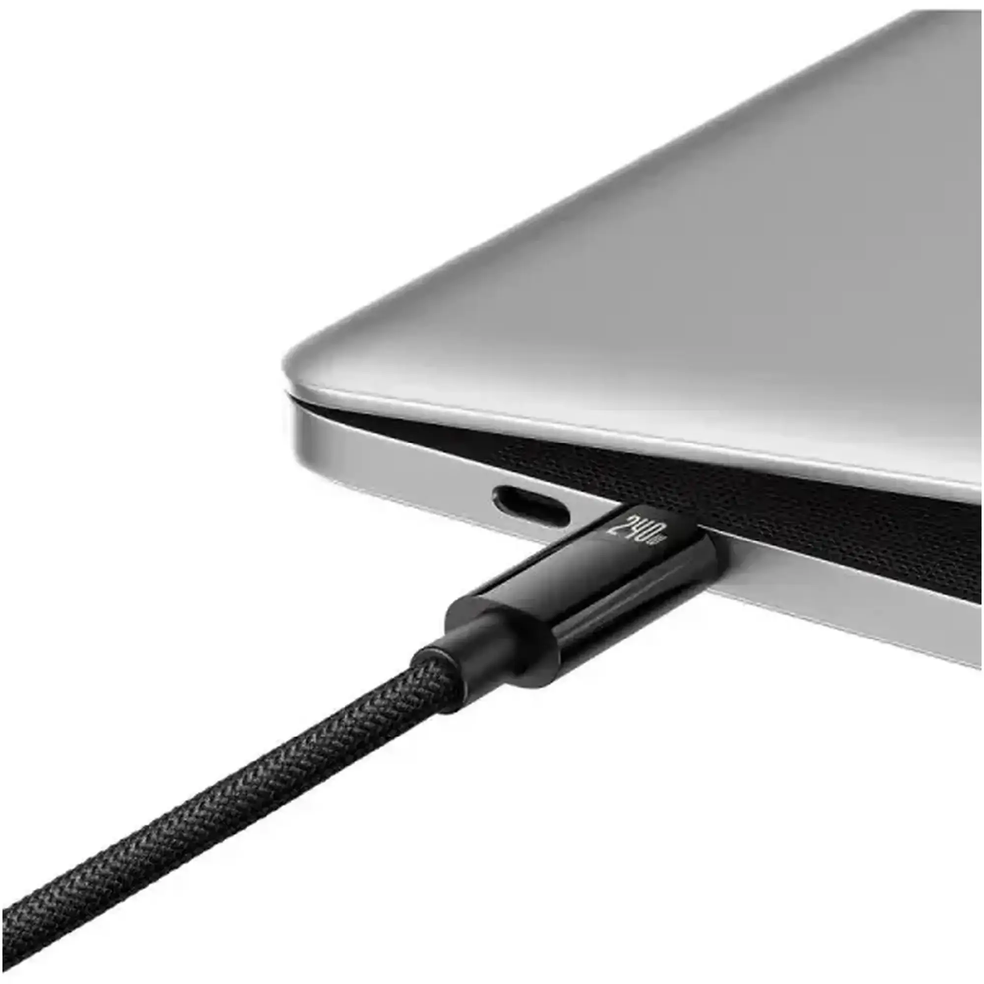 Купити Кабель Baseus Tungsten Gold Fast Charging Data Cable Type-C to Type-C 240W 1m Black (CAWJ040001) - фото 4