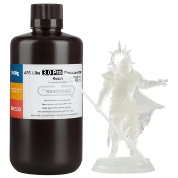 Купить Фотополимерная смола ELEGOO ABS-Like 3.0 Pro Resin 1 кг, полупрозрачная (50.103.0251) - фото 1