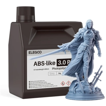 Купить Фотополимерная смола ELEGOO ABS-Like 3.0 Pro Resin 2 кг, серая (50.103.0231) - фото 1