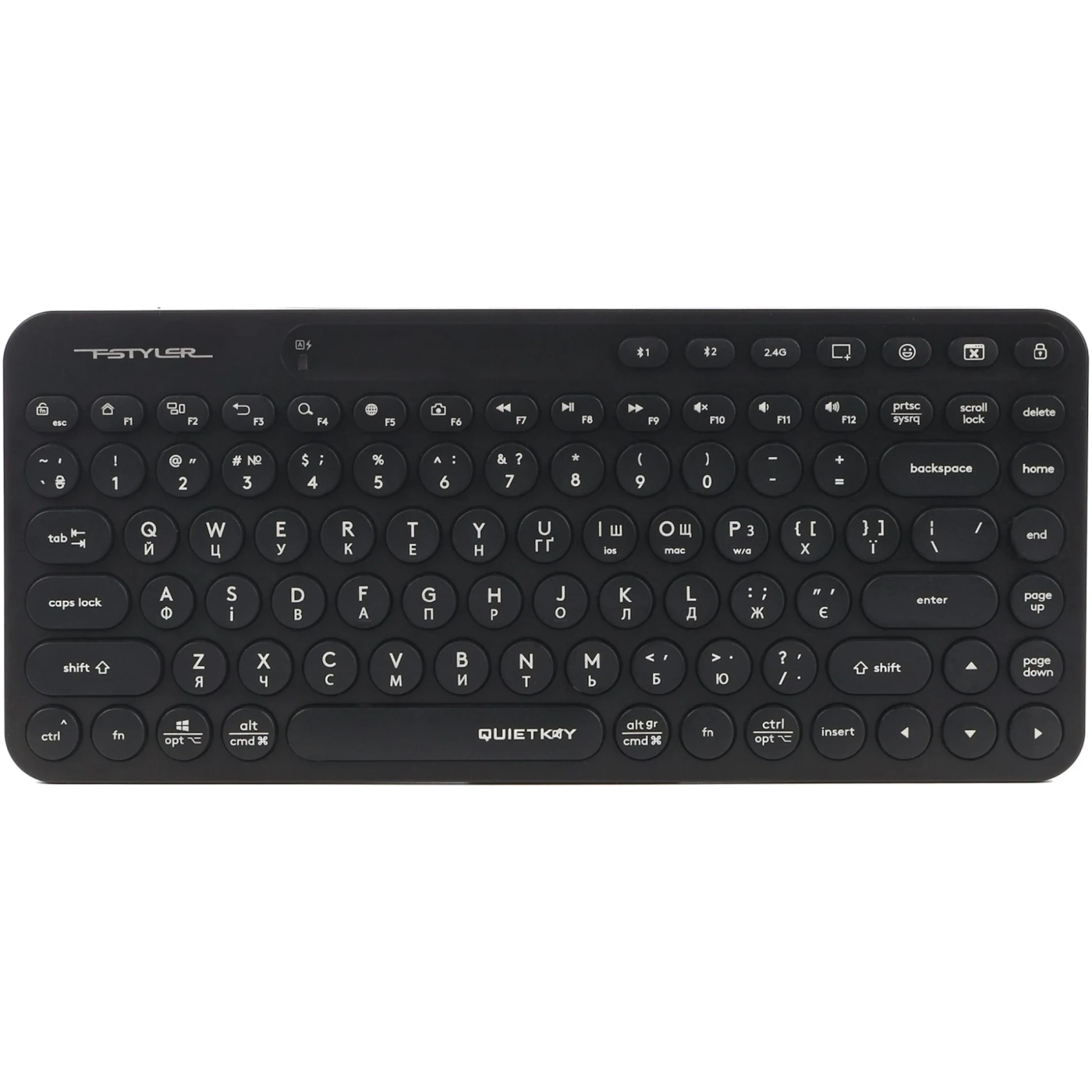 Купити Клавіатура A4Tech Fstyler FBK36С AS Black - фото 1