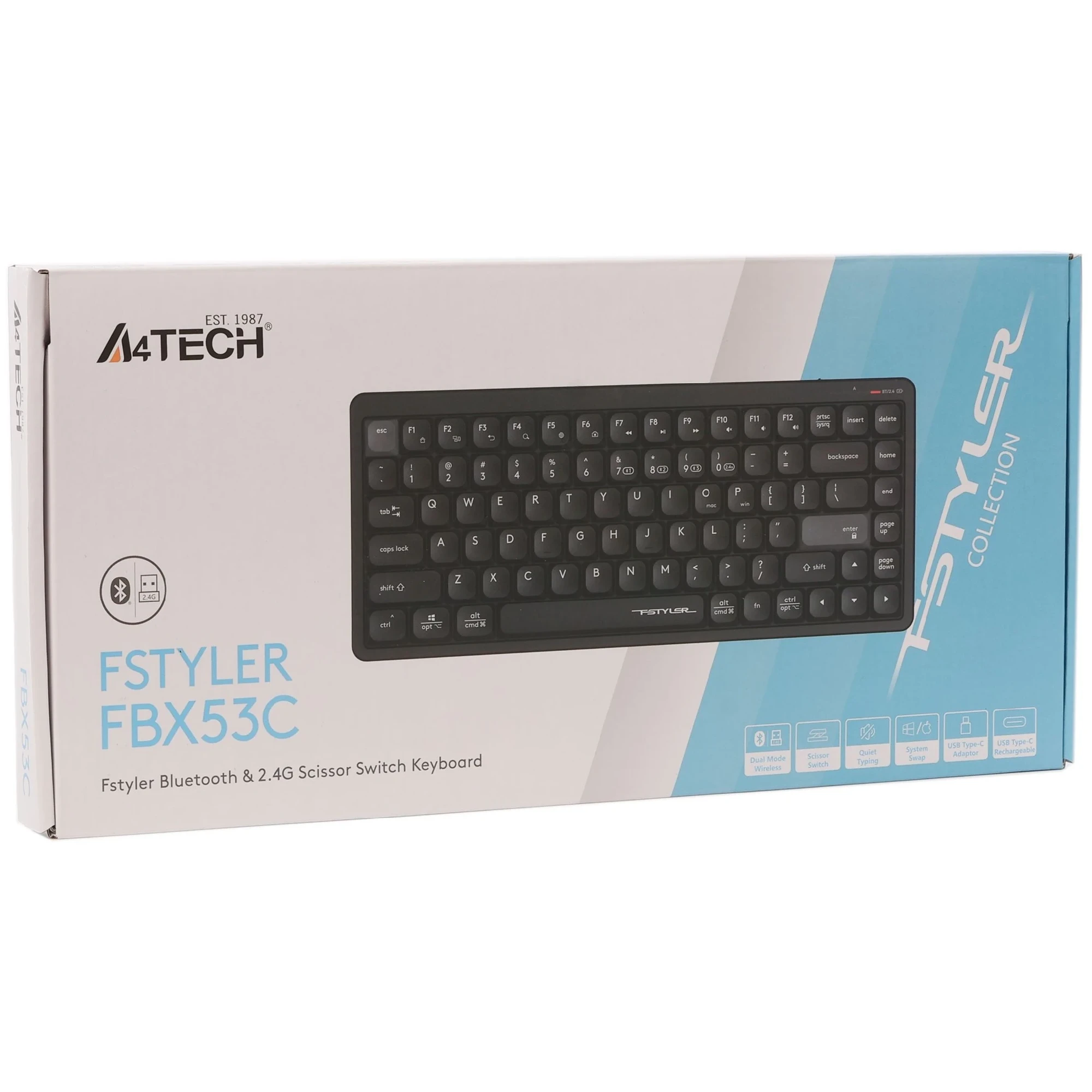 Купить Клавиатура A4Tech Fstyler FBX53C Black - фото 8