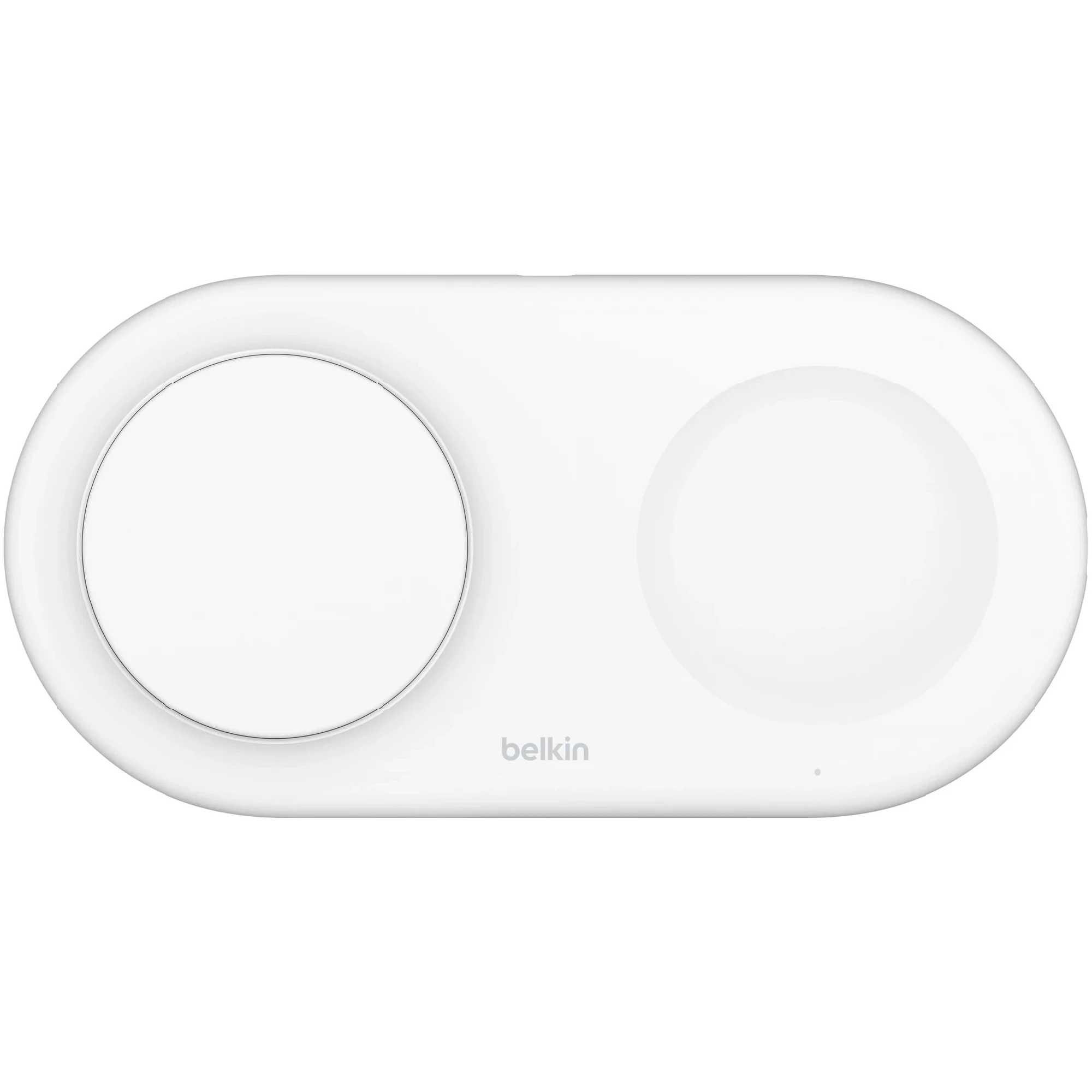 Купити Бездротовий зарядний пристрій Belkin 2в1 15Вт Pad Qi2 White (WIZ021VFWH) - фото 1