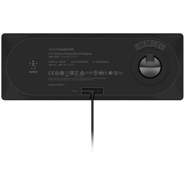 Купити Бездротовий зарядний пристрій Belkin 3в1 MagSafe PRO (WIZ016VFBK) - фото 4