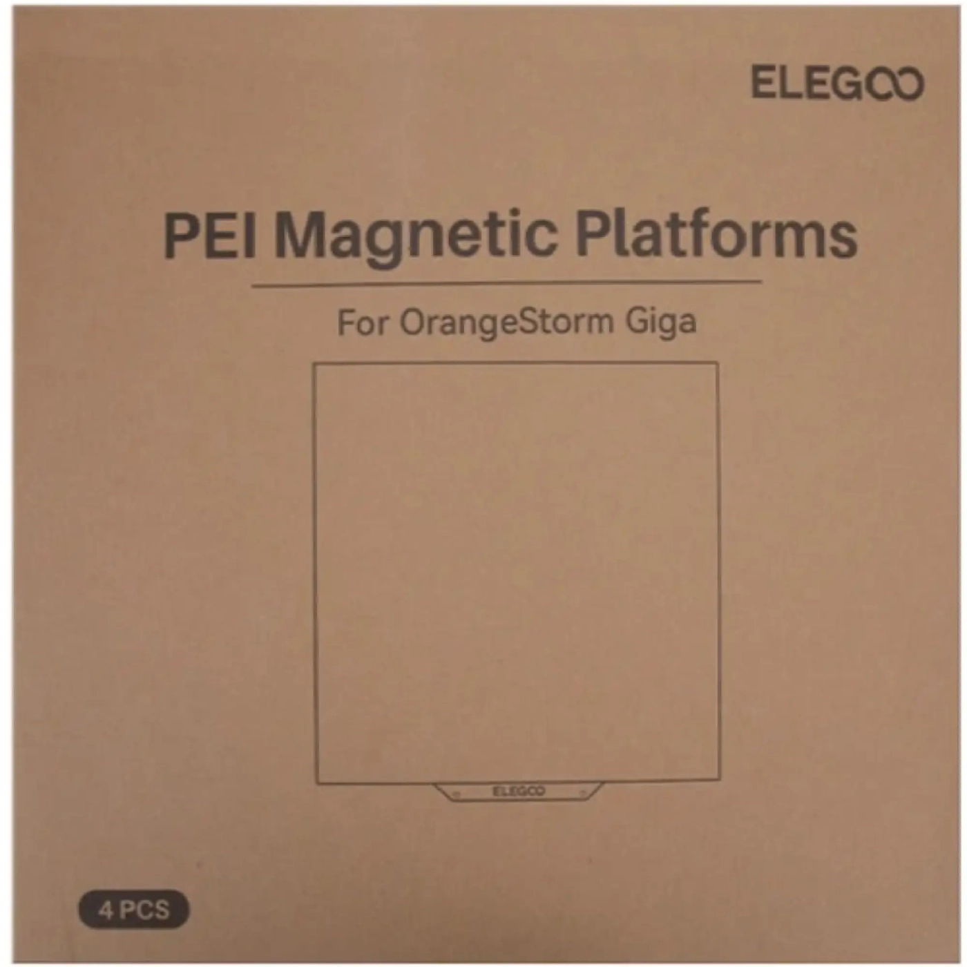 Купить Накладка для платформы ELEGOO с PEI покрытием для 3D принтера OrangeStorm Giga (50.204.0105) - фото 3