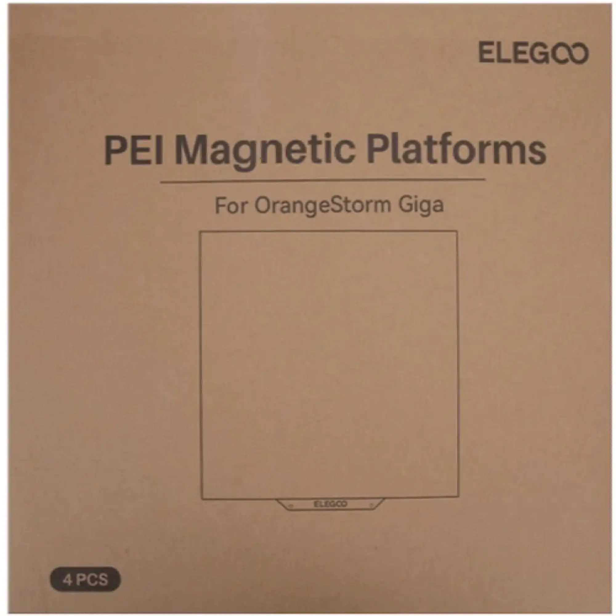 Купить Накладка для платформы ELEGOO с PEI покрытием для 3D принтера OrangeStorm Giga (50.204.0105) - фото 3