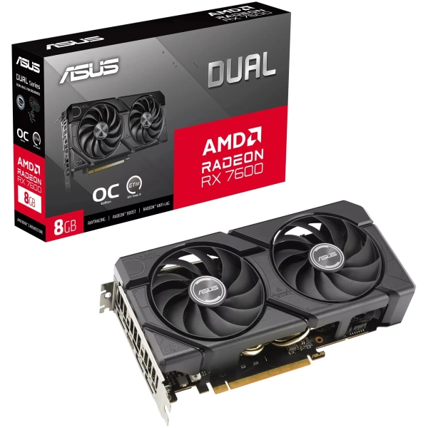 Купить Видеокарта ASUS AMD Radeon RX 7600 DUAL EVO OC 8GB GDDR6 (DUAL-RX7600-O8G-EVO) - фото 12