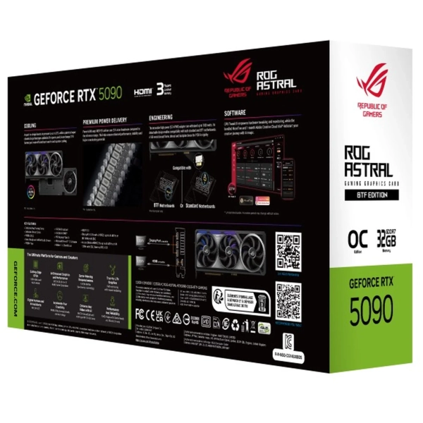 Купить Видеокарта ASUS Nvidia GeForce RTX 5090 ROG Astral BTF OC 32GB GDDR7 (ROG-ASTRAL-RTX5090-O32G-BTF-GAMING) - фото 11