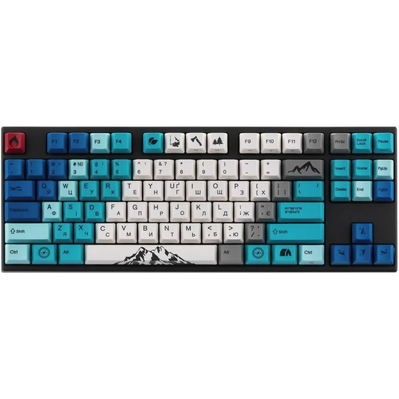 Купить Клавиатура Varmilo APG87 Summit R1 C-TK Brown (A94A050D3A5A17A007) - фото 1