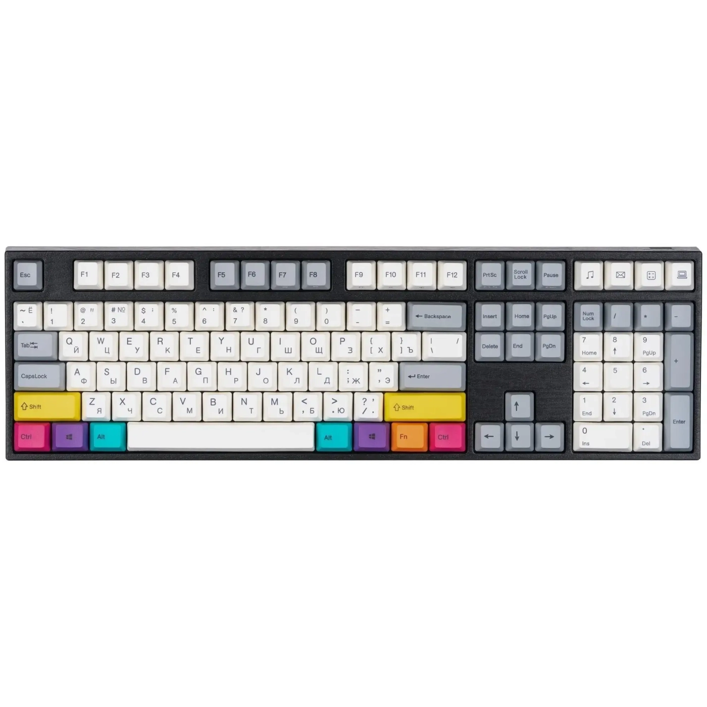 Купить Клавиатура Varmilo APT108 CMYK K-Prestige Silent (A93A024F8A5A17A007) - фото 1
