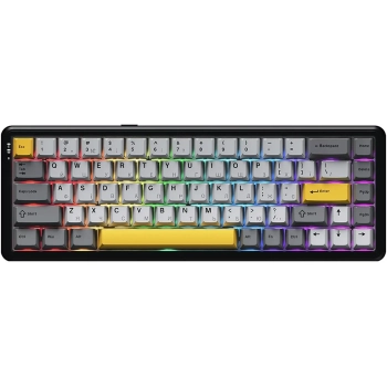 Купить Клавиатура Ajazz AK680 MAX (8+8K) RGB Magnetic Switches Wireless Black/Grey/Yellow (AK680-M-BGY-A) - фото 1